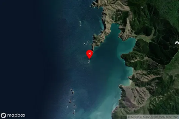 Hapuka Island,Marlborough Satellite Map