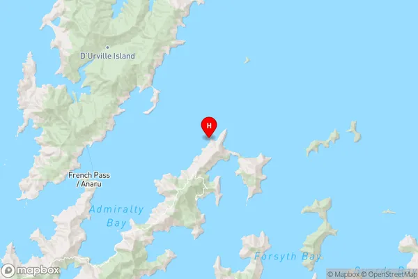 Hapuka Rock,Marlborough Region Map