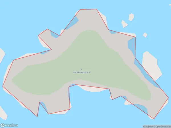 Harakeke Island, Northland Polygon Area Map