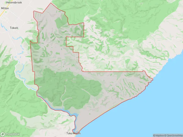 Glenledi, Otago Polygon Area Map