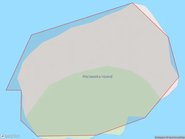 Haraweka Island, Northland Polygon Area Map