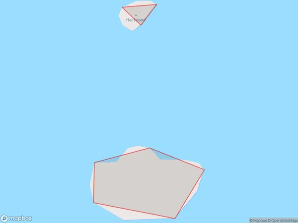 Hat Island, Northland Polygon Area Map