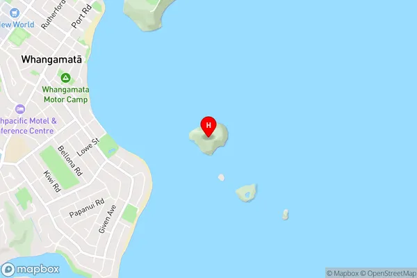 Hauturu Island,Waikato Area Map