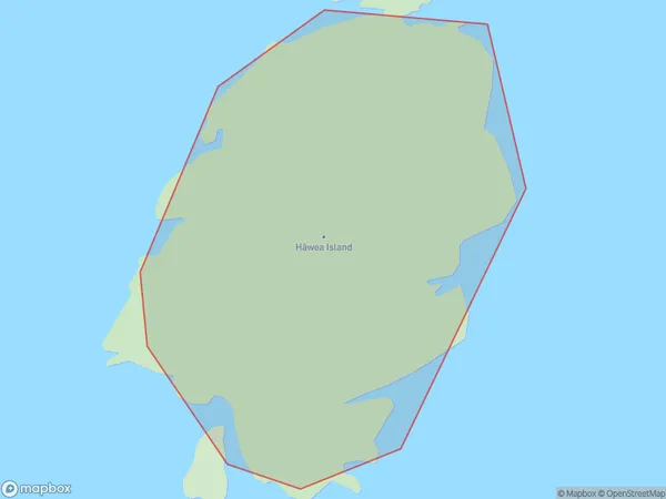 Hawea Island, Southland Polygon Area Map