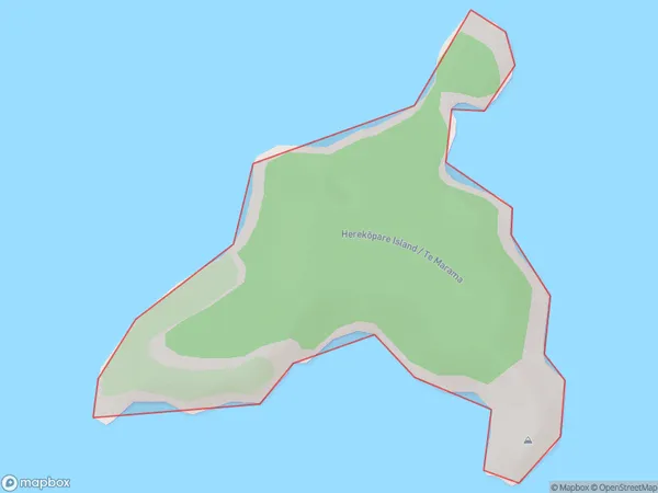 Herekopare Island / Te Marama, Southland Polygon Area Map