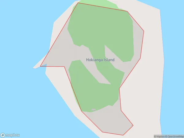 Hokianga Island, Bay of Plenty Polygon Area Map