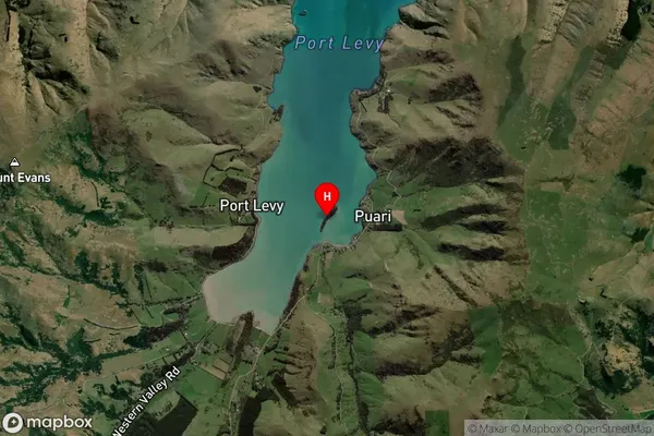 Horomaka Island,Canterbury Satellite Map