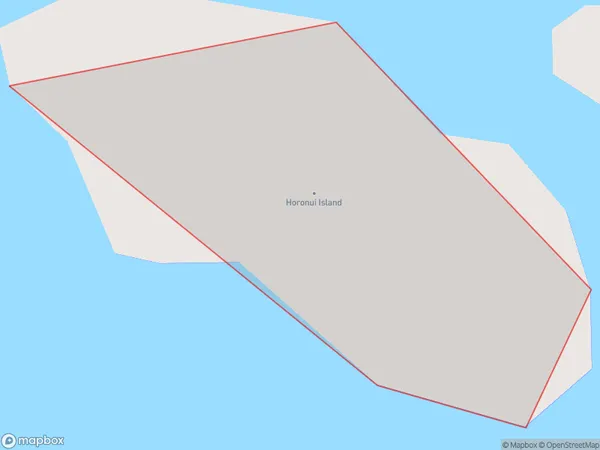 Horonui Island, Northland Polygon Area Map