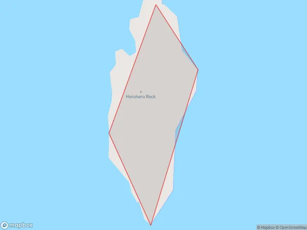 Horuhoru Rock (Gannet Rock), Auckland Polygon Area Map