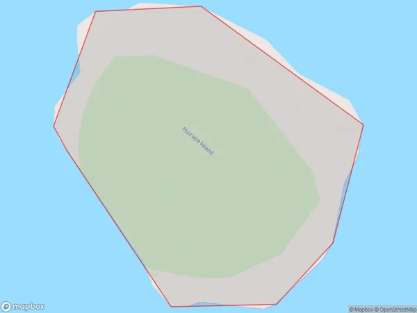 Huirapa Island, Southland Polygon Area Map