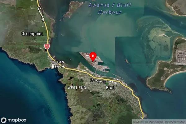 Island Harbour,Southland Satellite Map