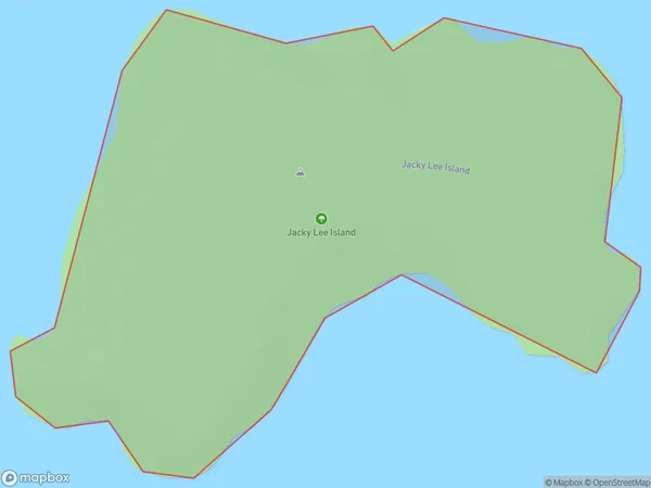 Jacky Lee Island, Otago Polygon Area Map