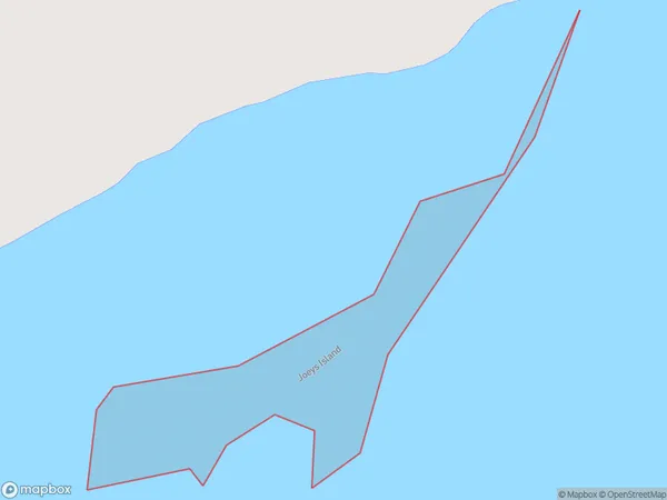 Joeys Island, Southland Polygon Area Map