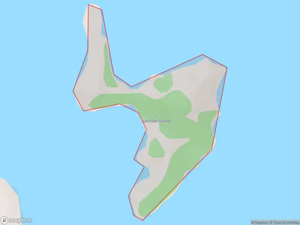Junction Island, Canterbury Polygon Area Map