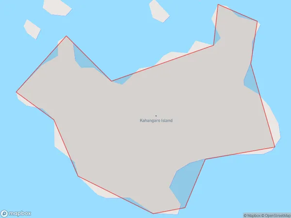 Kahangaro Island, Northland Polygon Area Map