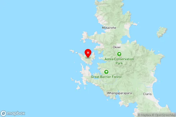 Kaikoura Island / Selwyn Island,Auckland Region Map