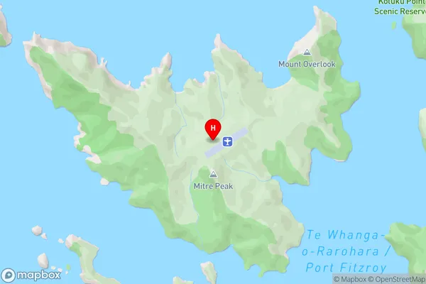 Kaikoura Island / Selwyn Island,Auckland Area Map
