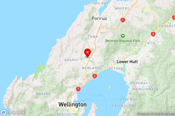 Glenside,Wellington Region Map