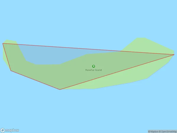 Kaiwhai Island, Waikato Polygon Area Map