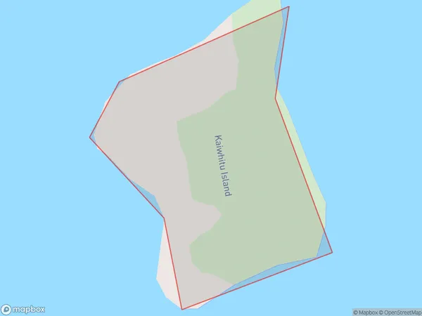 Kaiwhitu Island, Northland Polygon Area Map