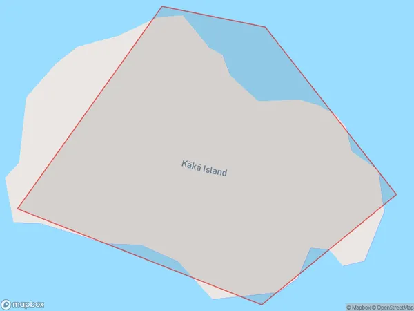 Kaka Island, Tasman Polygon Area Map
