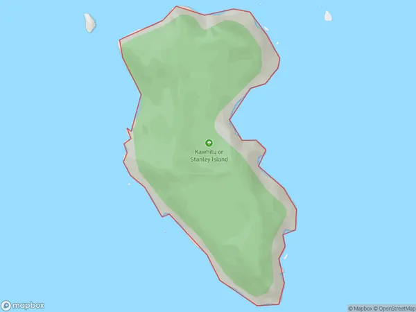 Kawhitu or Stanley Island, Otago Polygon Area Map