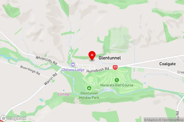 Glentunnel,Canterbury Area Map