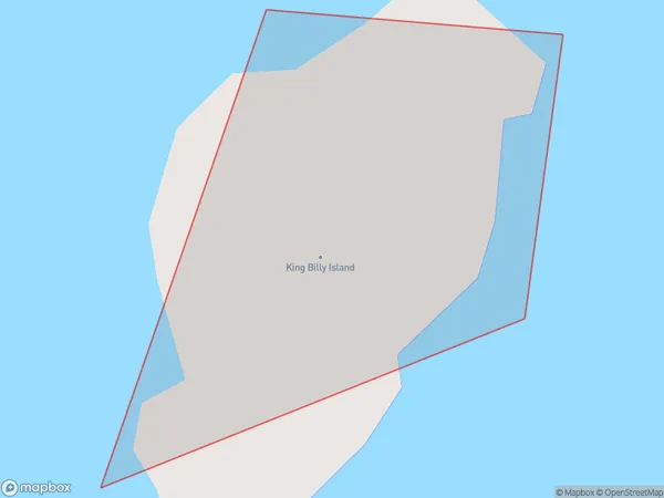 Aua / King Billy Island, Otago Polygon Area Map