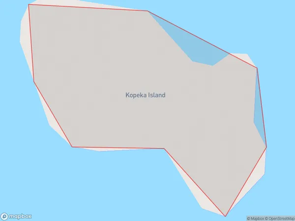 Kopeka Island, Southland Polygon Area Map