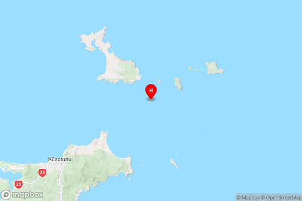 Korapuki Island,Waikato Region Map