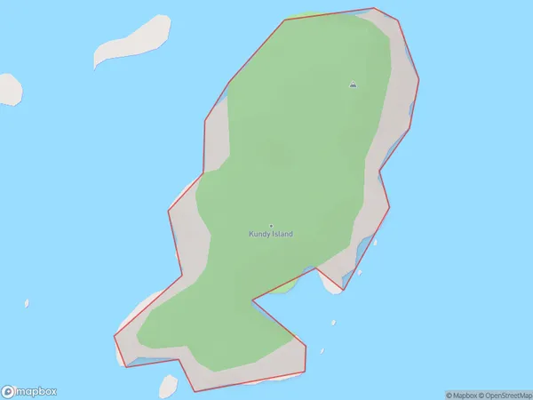 Kundy Island, Southland Polygon Area Map