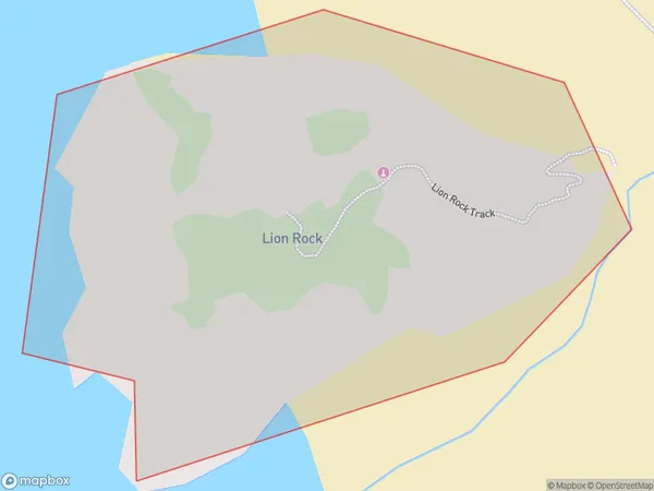 Lion Rock, Northland Polygon Area Map