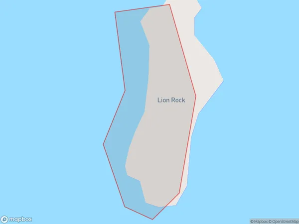 Lion Rock, Northland Polygon Area Map