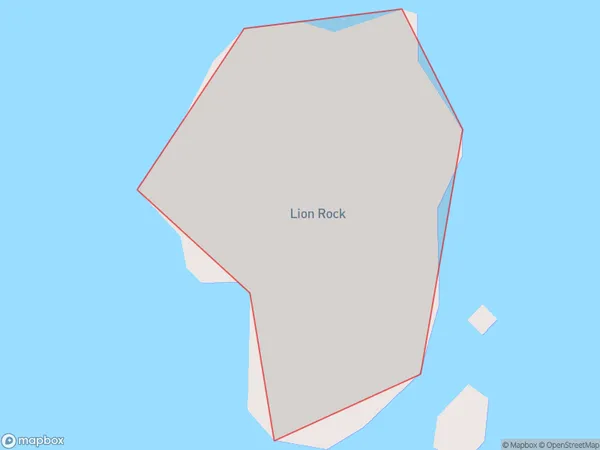 Lion Rock, Northland Polygon Area Map