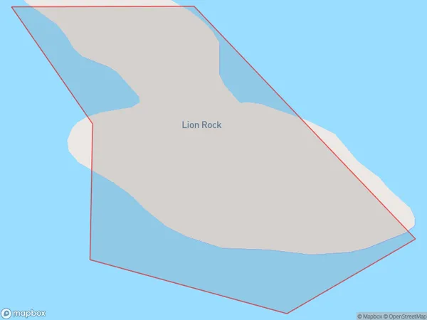 Lion Rock, Northland Polygon Area Map
