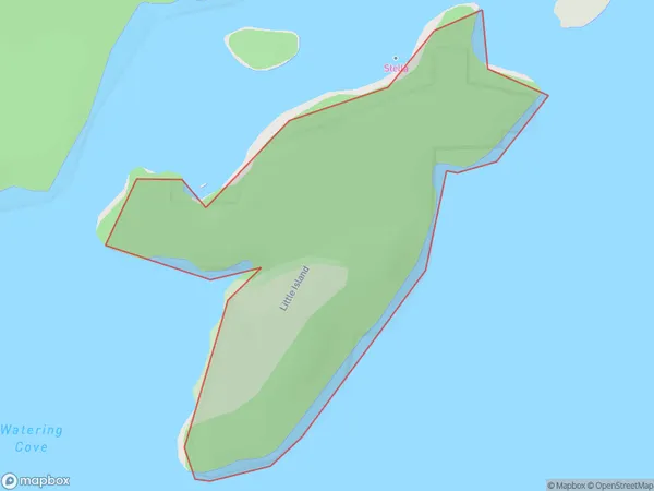 Little Island, Southland Polygon Area Map