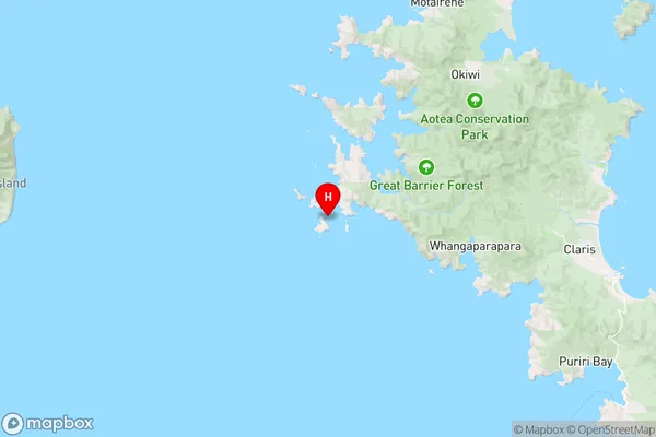 Little Mahuki Island,Auckland Region Map