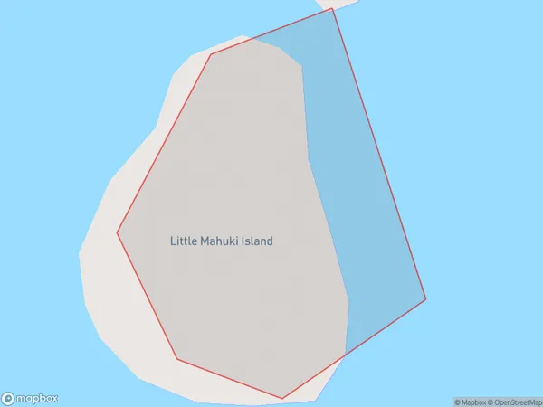 Little Mahuki Island, Auckland Polygon Area Map