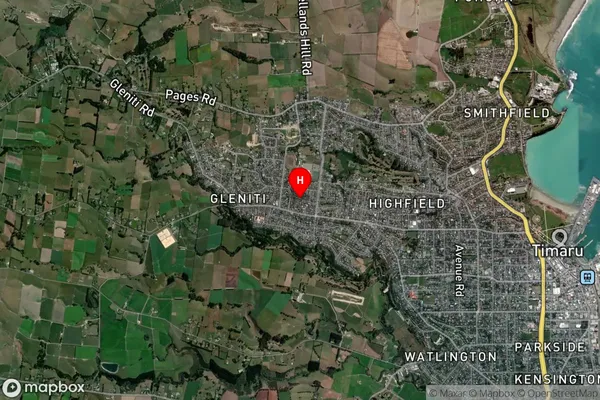 Glenwood,Canterbury Satellite Map