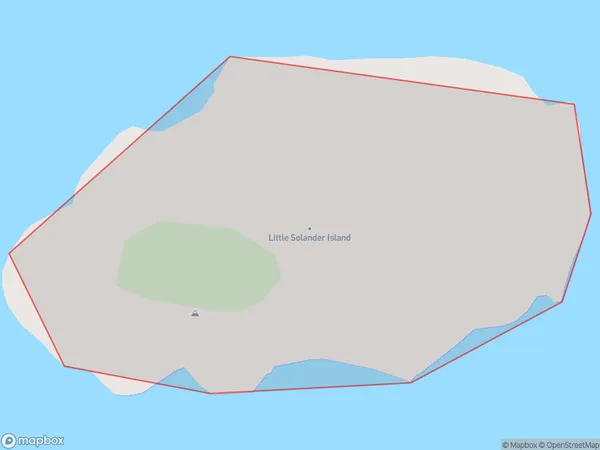 Little Solander Island, Southland Polygon Area Map