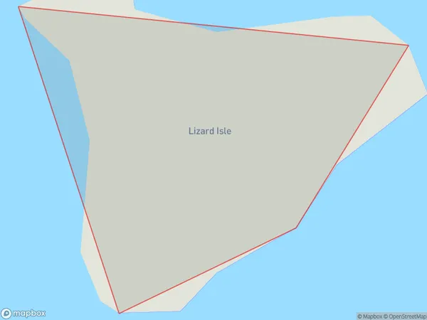 Lizard Isle, Auckland Polygon Area Map