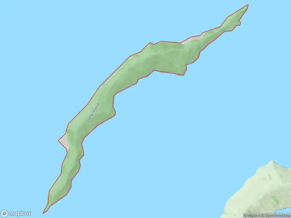 Long Island, Marlborough Polygon Area Map