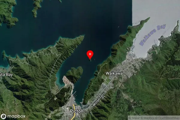 Mabel Island,Marlborough Satellite Map