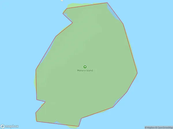 Mahara Island, Southland Polygon Area Map