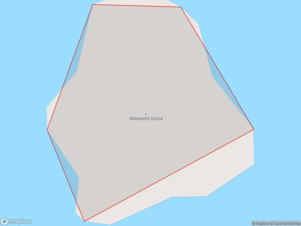 Mahenotiti Island, Northland Polygon Area Map