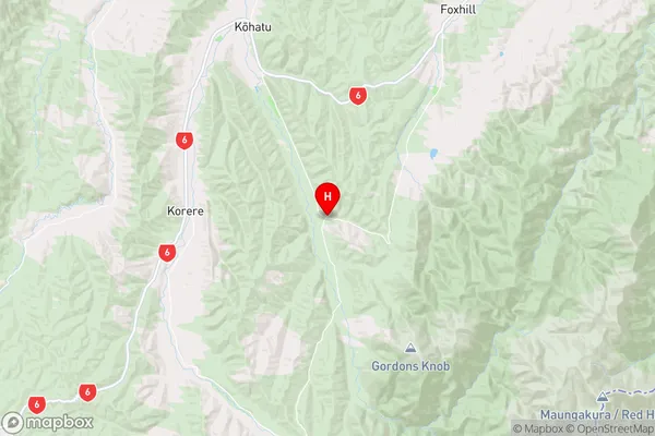 Golden Downs,Tasman Region Map