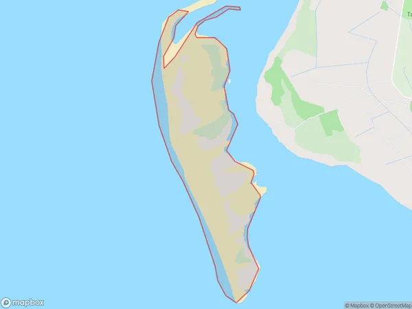 Manukapua Island, Auckland Polygon Area Map