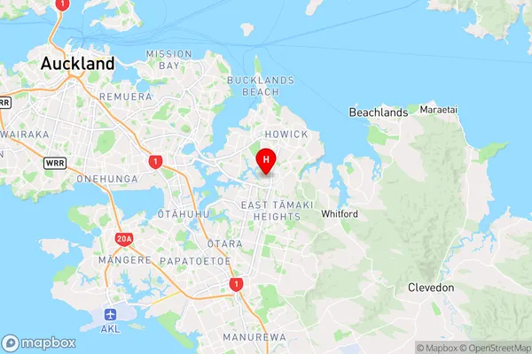 Golflands,Auckland Region Map