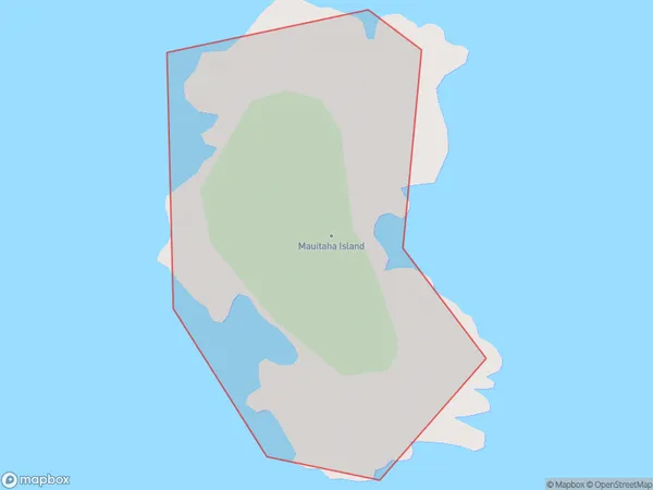 Mauitaha Island, Northland Polygon Area Map
