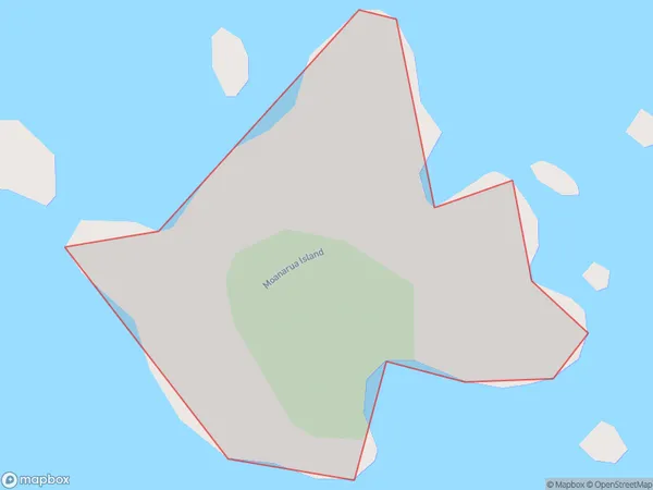 Moanarua Island, Northland Polygon Area Map